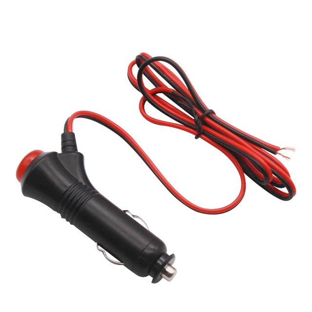 Car Cigarette Lighter Power Adapter 12V 24V Auto Charger Socket Plug 1m/2m/3m Universal Connector with Switch Cable