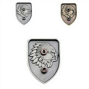 Accesorios de Bricolaje para Llaveros: Conchos Estilo Western con Cierre de Rosca, de Aleación de Zinc y Plástico, con Forma de Escudo de Hierro, Accesorios de Moda para Bolsos - Product Image 4