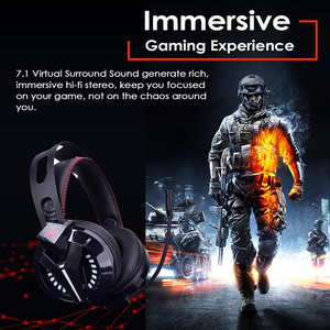Casque PC COMBATWING M180 Pro compatible PS4, écouteurs de jeu pour ordinateur 3,5 mm - Product Image 2
