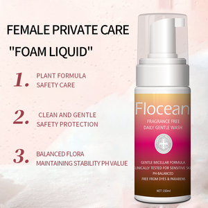 Flocean pembersih busa bebas bau untuk Area intim perawatan kebersihan wanita produk pabrik cuci langsung - Product Image 3