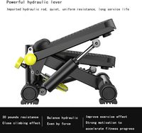 Mini stepper d'exercice avec écran LCD pour la remise en forme à domicile et au bureau, équipement de rééducation