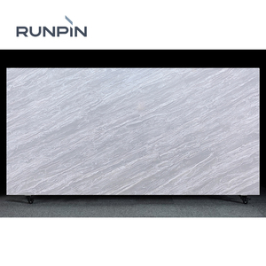 Runpin Premium Modern Translucent Calacatta Quartz Jumbo Slabs Kitchen Countertop Table Top Floor Bathroom <strong>Vanity</strong> Indoor Use - Product Image 1