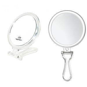 Espejo de mano plegable compacto/Espejo de sobremesa para maquillaje con dos lados, aumento de 20X y visión auténtica - Product Image 1