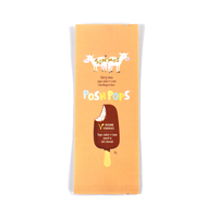 Sacs d'emballage personnalisés en papier kraft thermoscellable pour aliments surgelés, sacs à scellage arrière, sacs pour bâtonnets de glace, sacs pour emballages de crème glacée sur bâtonnet