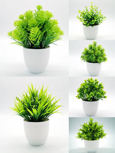 Plantes artificielles <span class=keywords><strong>en</strong></span> bonsaï vert très vendues, petit pin, décoration artistique pour la maison/le jardin/le bureau - Product Image 6