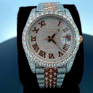 Nuovo arrivo Hip Hop Moissanite orologio personalizzato di alta qualità stile Hip Hop orologio di lusso di marca orologio con Moissanite - Product Image 2