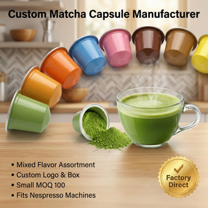 Cápsulas de Matcha Orgánico Certificadas HACCP ISO, Grado Ceremonial 7A, Té Verde Puro, OEM, ODM, Marca Privada, Suministro al por Mayor - Product Image 1