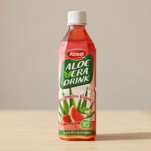 Bebida con Sabor a Sandía, Jugo de Frutas OEM/ODM, Caja de Cartón Abest Aloe, Bebida en Botella PET de 500 ml con Sabores a Muchas Frutas - Product Image 1