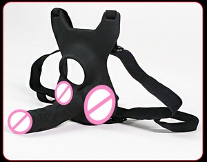 Doppelt Durchdringbarer Analer Vibrator mit Prothesenbandage für Männliche Erwachsene Paare - Ergonomisches Design Weicher Tragbarer <span class=keywords><strong>Penis</strong></span>-<span class=keywords><strong>Vagina</strong></span>-Stimulator - Product Image 6