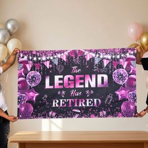 Drapeau rectangulaire personnalisé en polyester, impression numérique, décoration d'événements pour anniversaire, fête de remise de diplôme - Product Image 3