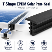 Joint d'étanchéité en caoutchouc EPDM de type T personnalisé pour panneaux solaires, étanche à l'eau et à la poussière, bande d'étanchéité en caoutchouc pour panneaux photovoltaïques