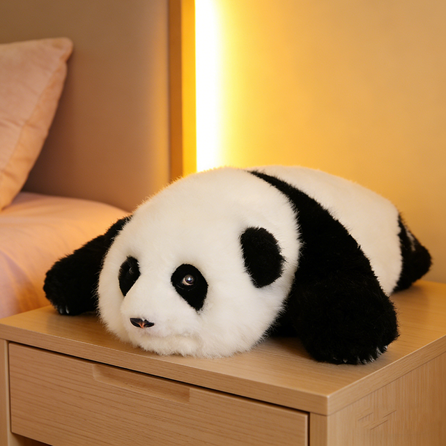 High Quality Intelligent Reaction Voice Dialogue Emotional Care Lovely Panda Robotic Companion Pet Robot
