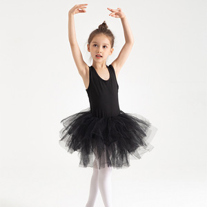 Vestido de Ballet sin Mangas de Malla Suave para Niñas, <span class=keywords><strong>Chaleco</strong></span> Esponjoso con Tutú de Tul Abullonado, Vestido Ajustado para Niñas - Product Image 4