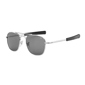 New Arrivals Fashion Brands Sports Driving Pilot Aviation Trendy Men Sunglasses Glass Men Double Bridge Custom Oculos De Sol