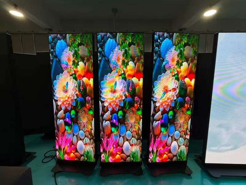 Led Poster Alibaba Vertical LED Banner Screen LED Display Digital Signage Poster Screen ...
