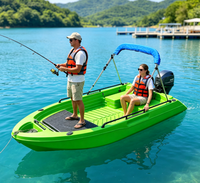 Bateau de pêche rotomoulé sur mesure, kayak de pêche stable, petit bateau à moteur en plastique pour la pêche, les activités touristiques aquatiques et les entreprises de divertissement nautique