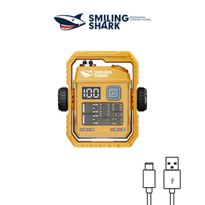 Encendedor USB Recargable Smiling Shark, Encendedor Eléctrico de Cigarrillos de Viaje, Batería de Litio, Diseño Moderno de Plástico - Product Image 1