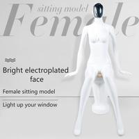 Magasin de vêtements modèle accessoires femmes affichage complet du corps robe de mariée galvanoplastie visage échange modèle étagère fenêtre présentoir