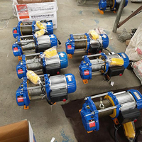 500kg Treuil électrique de moteur de poulie de treuil de construction avec coque en aluminium Treuil électrique de 220 volts Ferme avicole de 1 tonne