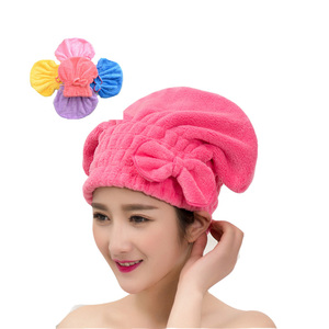 Tissu éponge super absorbant superfine sèche rapide microfibre de textile doux de luxe <span class=keywords><strong>En</strong></span> Velours Corail <span class=keywords><strong>Serviette</strong></span> de Cheveux - Product Image 3