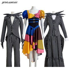 Disfraz <span class=keywords><strong>de</strong></span> Halloween <span class=keywords><strong>de</strong></span> <span class=keywords><strong>Jack</strong></span> <span class=keywords><strong>Skeleton</strong></span> <span class=keywords><strong>de</strong></span> Pesadilla antes <span class=keywords><strong>de</strong></span> Navidad para Hombre, Disfraz Completo <span class=keywords><strong>de</strong></span> Sally, Unisex, Personaje <span class=keywords><strong>de</strong></span> Televisión, Adultos y Niños, Incluye Vestidos y Pantalones - Product Image 1