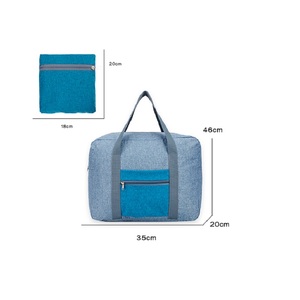 Sac de voyage et de sport unisexe en polyester léger, grande capacité, pliable, avec fermeture éclair, poignée souple, idéal pour le shopping et le sport - Product Image 2