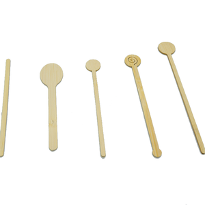 Bâtonnets à mélanger en bambou jetables, tête ronde, emballage individuel, agitateur pour <span class=keywords><strong>café</strong></span> et thé, logo personnalisé au laser pour boissons chaudes, thé au lait - Product Image 3