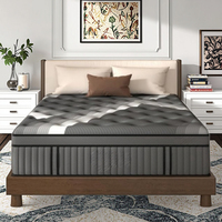 Matelas à ressorts ensachés orthopédique hypoallergénique pliable de qualité supérieure pour hôtel, emballé sous vide, en mousse, pour chambre à coucher et hôpital