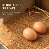 Tapis de doublure de nichoir découpable en fibre de coco 100% naturelle pour poulailler, pour la ponte des œufs - Vente en gros