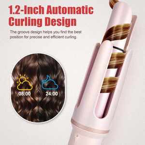 Rizador de Pelo Eléctrico Profesional OEM con Rotación de 360°, Pantalla LED de Temperatura, Calentamiento Rápido, Portátil para Viajes, para Mujeres - Product Image 3