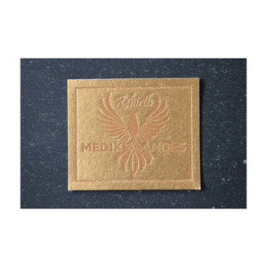 Etiquetas para prendas certificadas GOTS, lámina en relieve, piña, cuero Pu, Logo, hoja de etiquetas, parches, etiquetas para ropa - Product Image 1