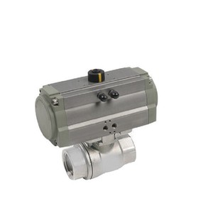 Vanne à boisseau sphérique pneumatique DN25 PN16 WCB à passage plein pour la régulation du débit d'eau dans les centrales électriques et les réseaux hydrauliques NA Air Actuat - Product Image 2