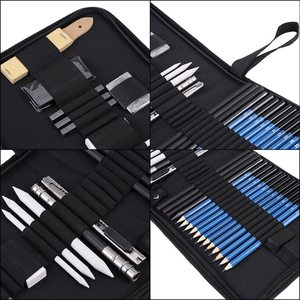 Hot Bán Nguồn Cung Cấp Nghệ Thuật Chuyên Nghiệp 33Pcs Cơ Bản Phác Thảo Và Vẽ Thiết Lập Trong Túi Nylon Cho Phác Thảo Và Vẽ Với Khác Nhau Phụ Kiện - Product Image 6