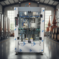 Petite machine de remplissage de vin, équipement de mise en bouteille de vin, ligne de mise en bouteille de vin, usine de mise en bouteille de vin