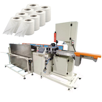 Ligne de conversion de serviettes de cuisine à haute productivité, machine de découpe à la scie à ruban, rembobineuse de papier absorbant, machine de découpe à la scie à ruban de soutien