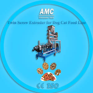 Agente local queria AMC200S 100kph 200kph 100-200 kg/h Pet Feed Pellet Machine Dog Production Line - Product Image 5