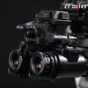 Gen2+/3 Baş Üstü FOV 50 FOM1800+ P43/P45 IIT Görüntü Güçlendirici Beyaz / Yeşil Fosforlu Gece Görüş Dürbünü PVS 31 - Product Image 5