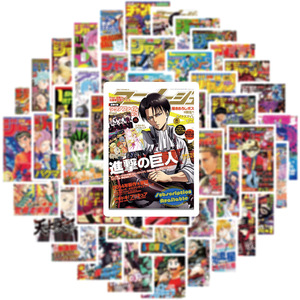 50 autocollants décoratifs mixtes de bandes dessinées japonaises pour garçons, <span class=keywords><strong>muraux</strong></span>, pour voiture, en PVC, imperméables, pack d'autocollants anime <span class=keywords><strong>manga</strong></span> - Product Image 3