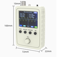 Osciloscopio Digital de Bolsillo DSO 150, Kit de Osciloscopio Portátil de 1MSa/s y 200KHz de Ancho de Banda Analógico, Compatible con PWM de 80KHz y Actualización de Firmware