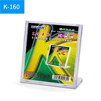 Kejea support de menu de table en forme de L porte-affiche de bureau acrylique transparent présentoir de carte PS en plastique de haute qualité