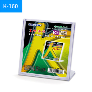 Kejea Bảng menu chủ hình chữ L Máy tính để bàn dấu hiệu chủ Acrylic trong suốt chất lượng cao nhựa <span class=keywords><strong>PS</strong></span> thẻ đứng hiển thị - Product Image 3