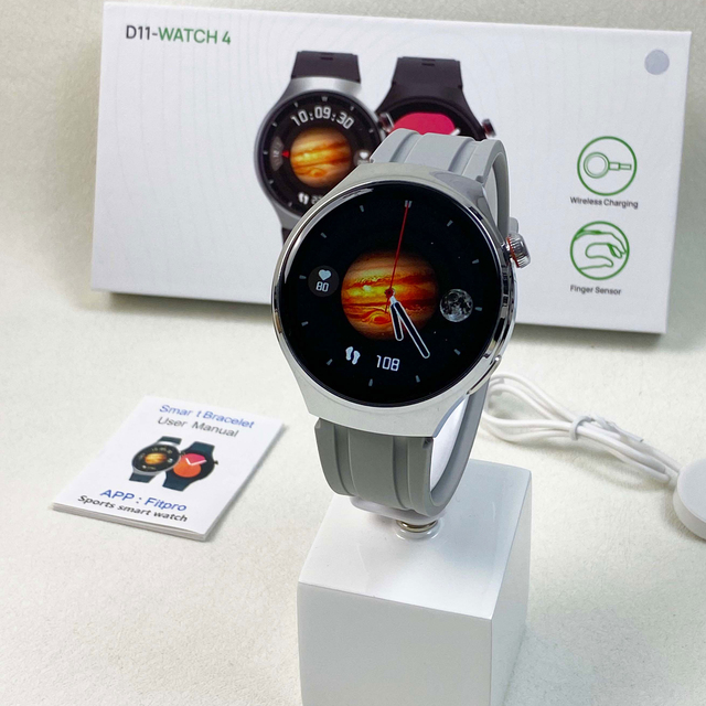 Vidhon D11 Round Smart Watch IP67 Waterproof Wireless Charging with Heart Rate Monitor IPS Display Fitpro App