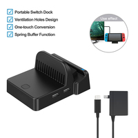 Estación de carga con soporte Led para TV, Mando de conversión de vídeo HD, portátil, conectado, para Nintendo Switch, 2021