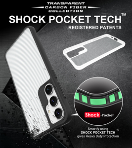 คาร์บอนไฟเบอร์สีขาวกันกระแทกสําหรับ<span class=keywords><strong>Samsung</strong></span> Galaxy S24 Plus S23 + S22 S21 Ultra S20 FE TPU PCกันชนเกราะฝาครอบโทรศัพท์กรณี - Product Image 2