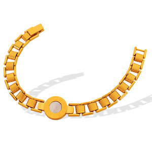 Pulsera de Reloj Estilo Europeo Americano, Brazalete de Acero de Titanio con Números Romanos, Joyería Unisex de Moda - Product Image 5