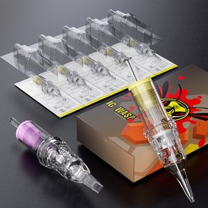 BIGWASP 20 unids/caja RL RS M1 <span class=keywords><strong>RM</strong></span> Long Taper calidad nueva aguja de cartucho de tatuaje transparente <span class=keywords><strong>para</strong></span> arte corporal - Product Image 5
