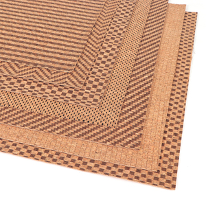 Textile <span class=keywords><strong>en</strong></span> cuir de liège, 50 m, tissu adhésif personnalisé, Grain carré, couleur naturelle, pour chaussures et sacs - Product Image 4