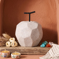 Décoration de table personnalisée en résine Polystone au design moderne, figurines de fruits en sable, poire et pomme origami, pour vente en gros