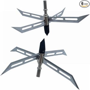 Đầu mũi tên săn bắn 4 lưỡi cố định, chuyên dùng cho gà tây, 150Gr, đầu mũi tên bằng thép không gỉ, thương hiệu OEM, phụ kiện săn bắn cung tên - Product Image 4