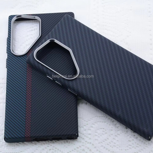Funda para Teléfono con Patrón de <span class=keywords><strong>Fibra</strong></span> de Carbono en Contraste de Color para Samsung S24 Plus, Ultrafina, con Imán Fuerte, Funda de Kevlar para Samsung - Product Image 4